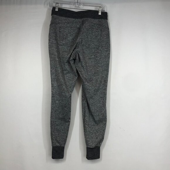 ATHLETA - WOMEN'S XS -BLACK  GRAY DRAWSTRING WAIST YOGA FITNESS LEGGINGS - Picture 2 of 4